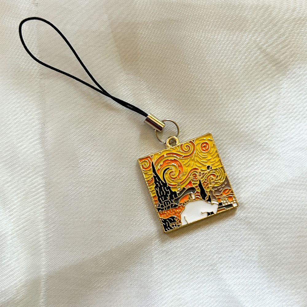 Van Gogh Painting Phone Charm