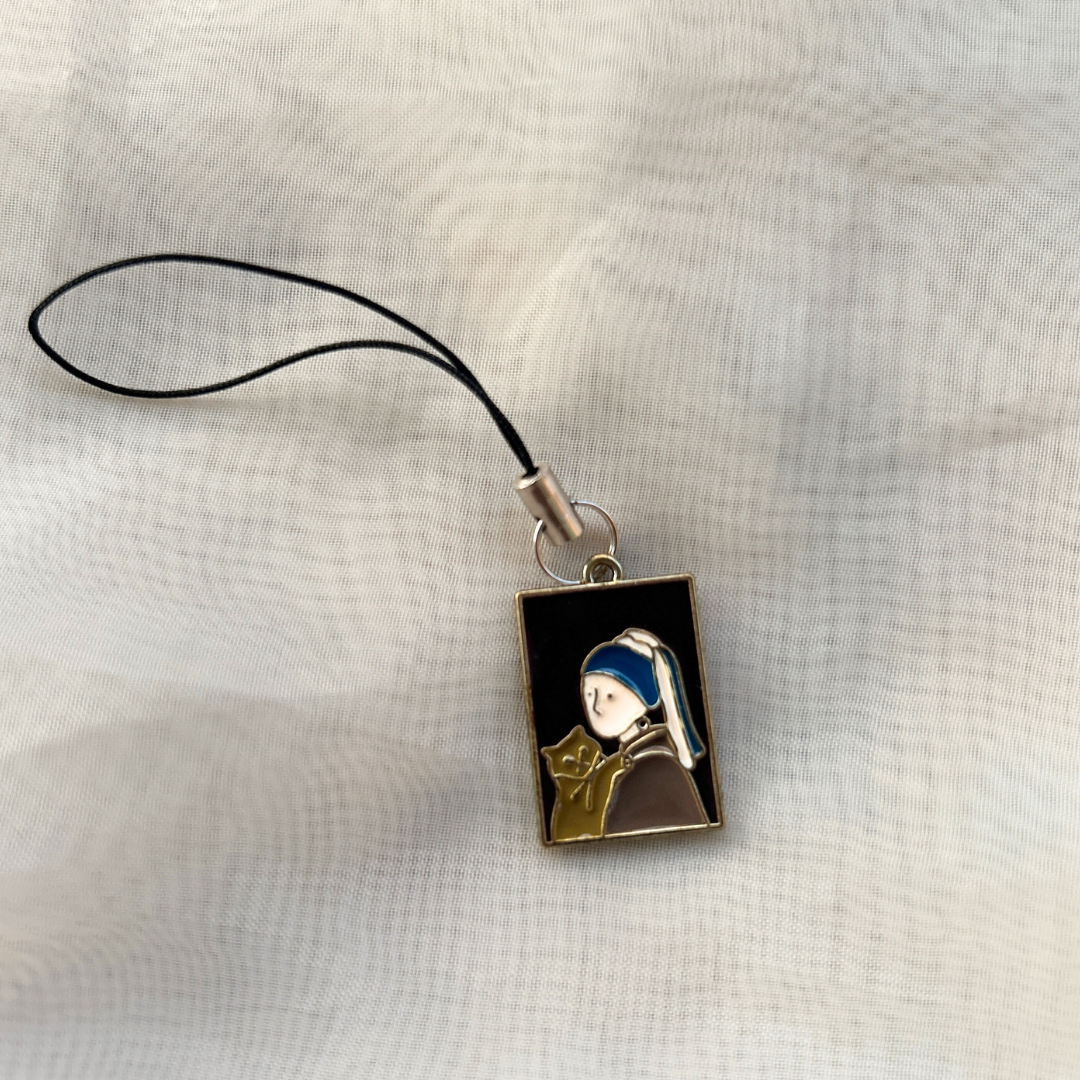 Girl with a Pearl Earring Phone Charm