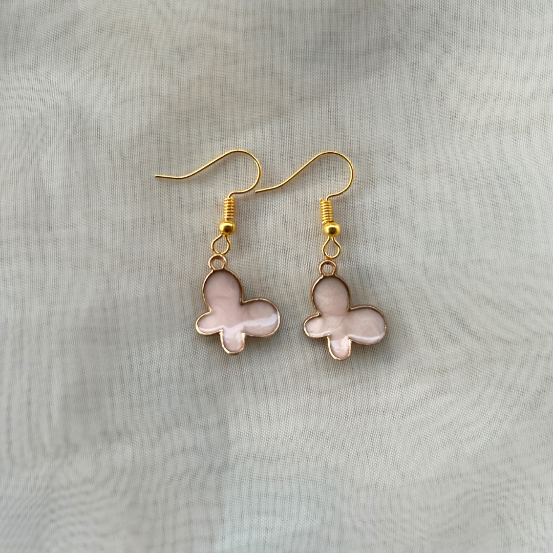 Ombre Pink Butterfly Earrings