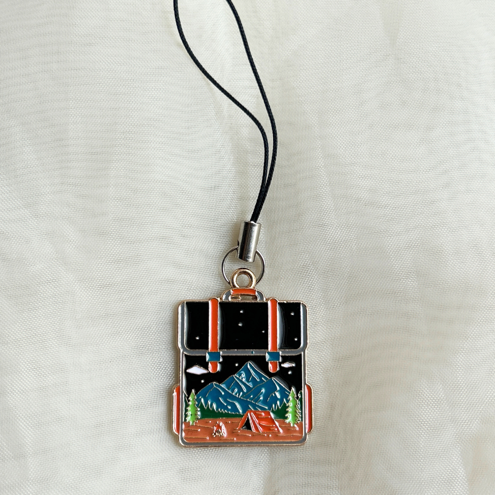 Camping Bag Phone Charm - The Travel + Vacation Collection
