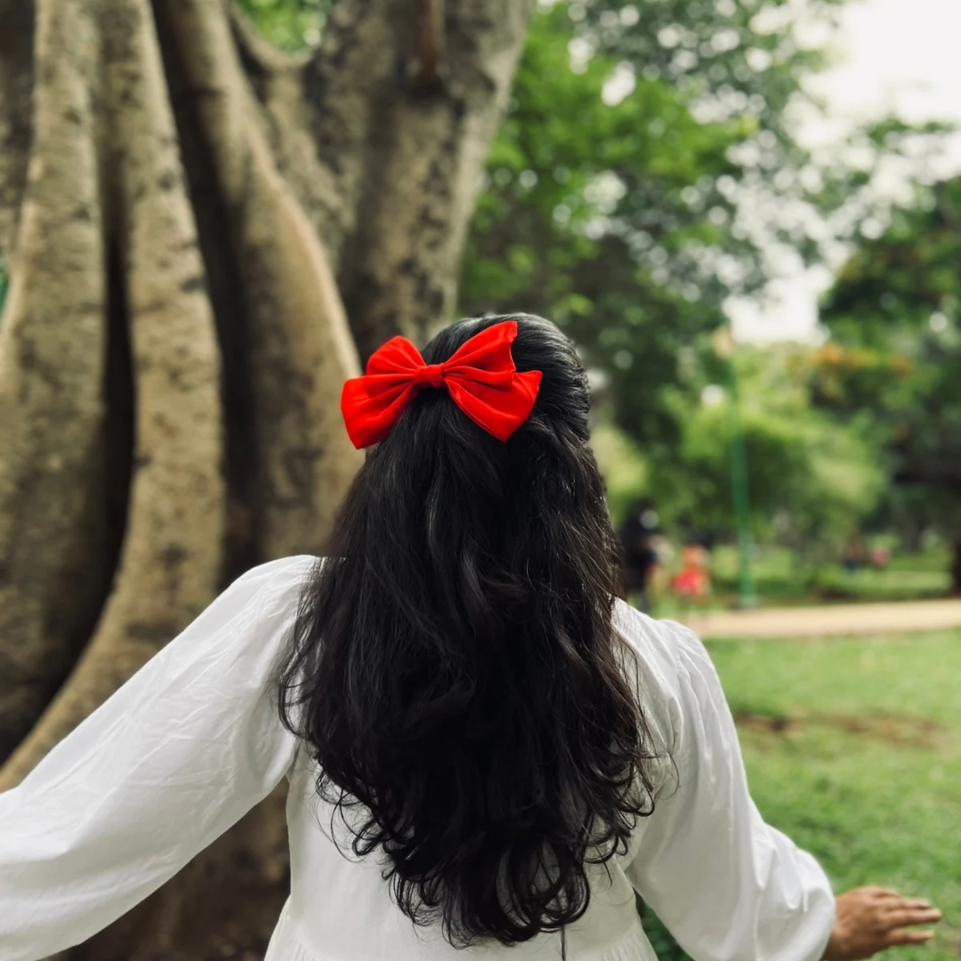Bright Red XL Bow