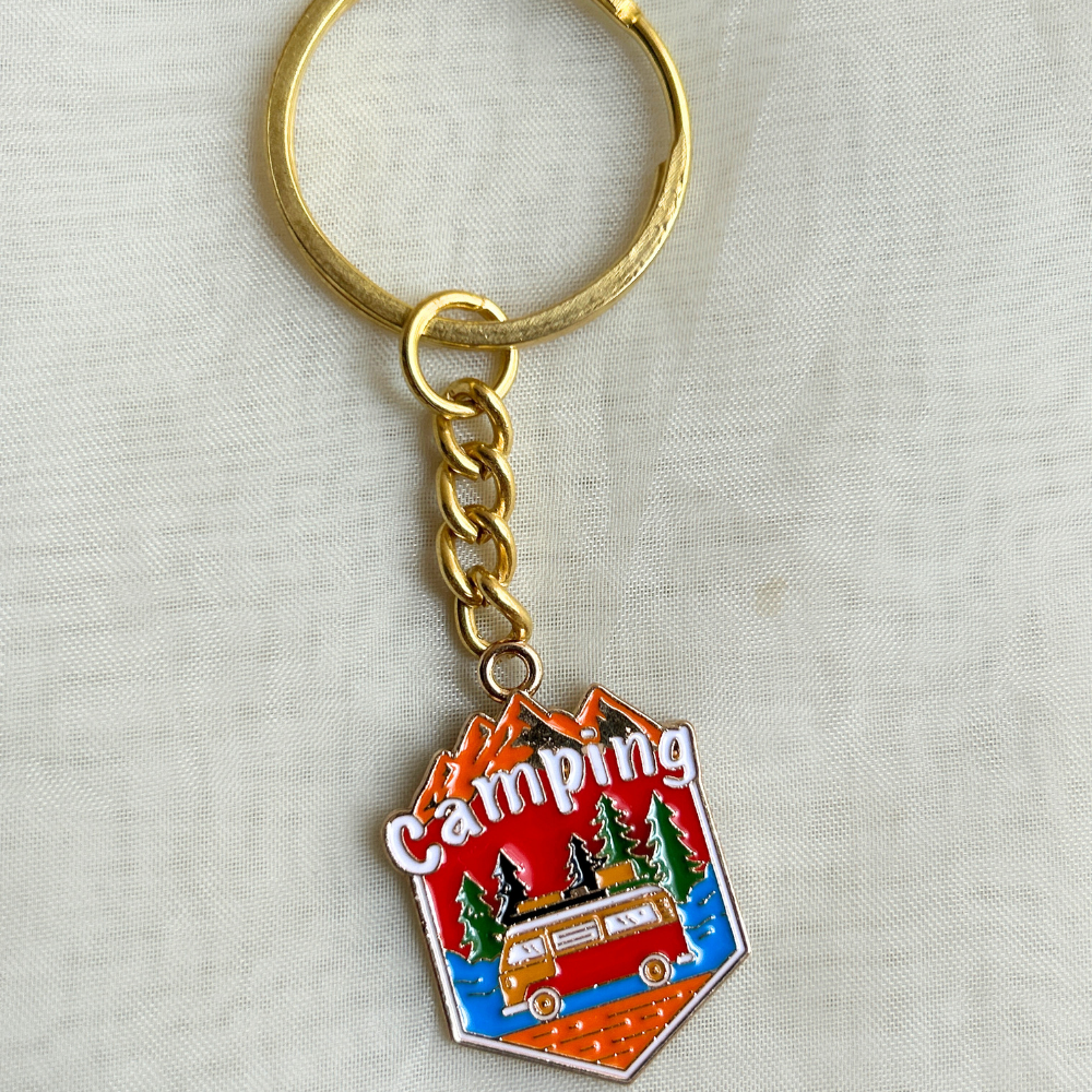 Camping Keychain - The Travel + Vacation Collection