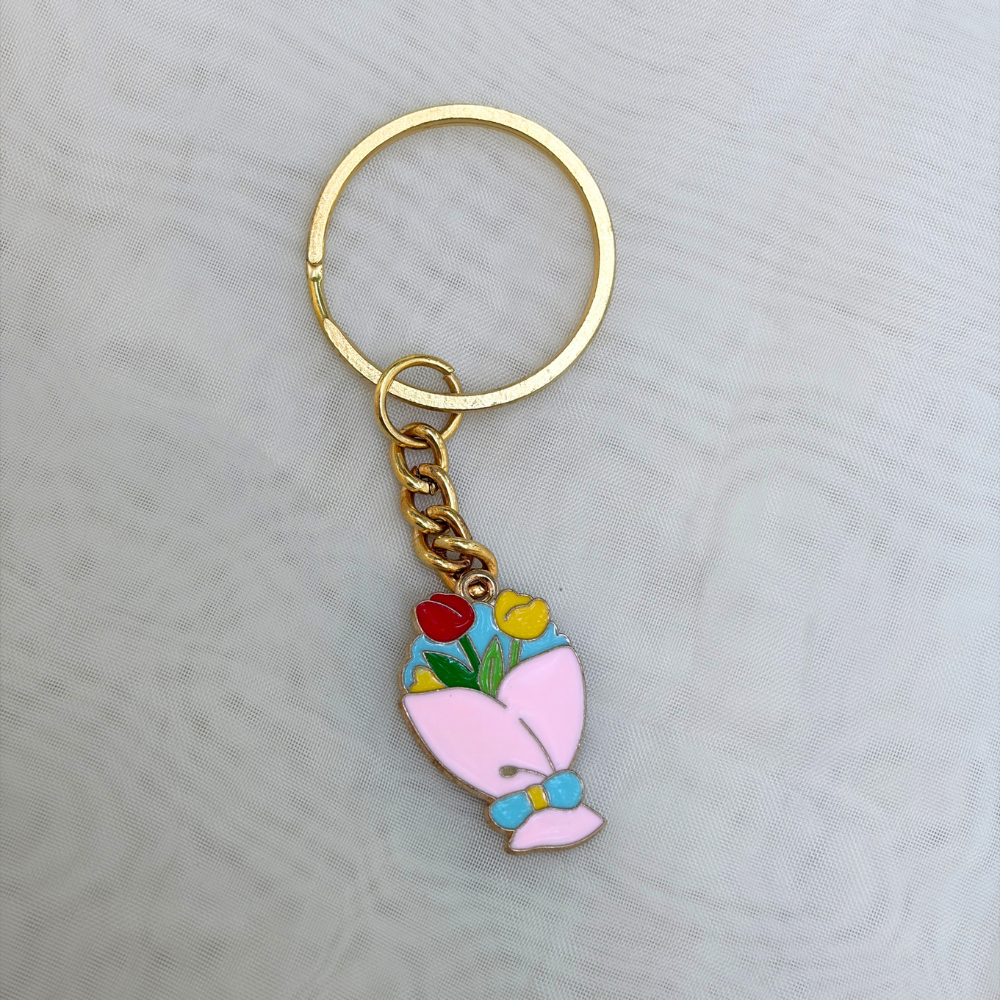 Tulip Bouquet Keychain