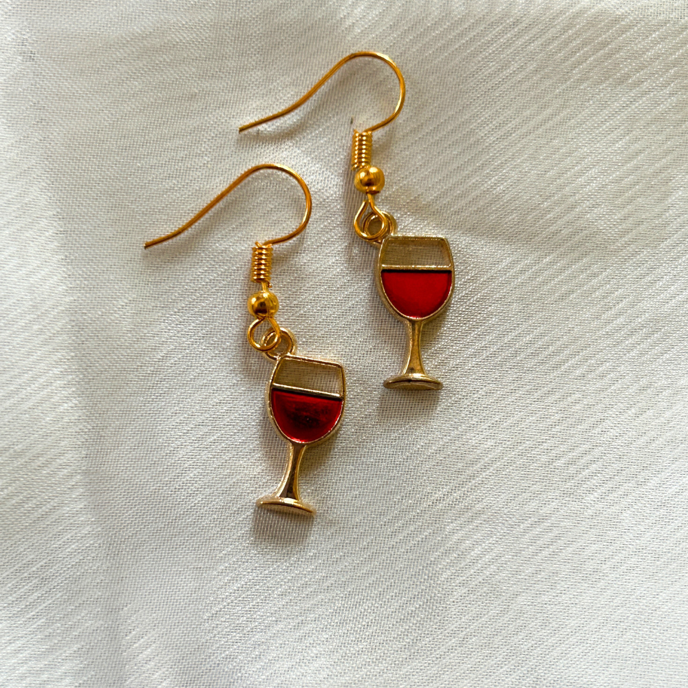 Wine Glass Earrings