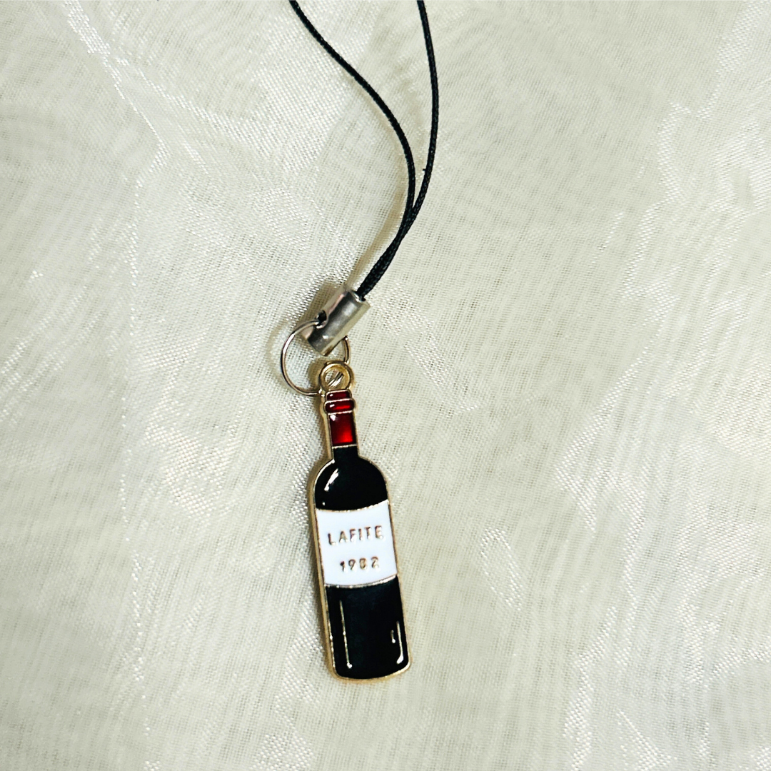 Wine Bottle Phone Charm