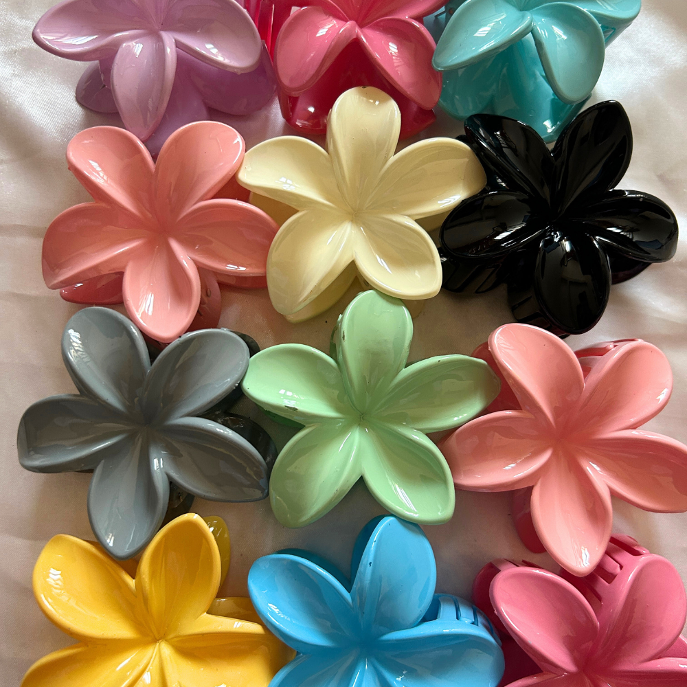 Flower Claw Clip - Medium - Pastel Colors