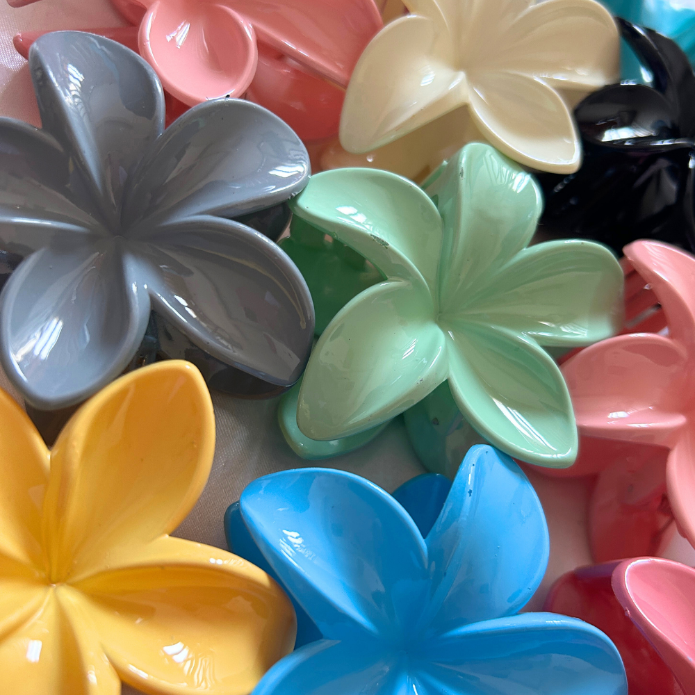 Flower Claw Clip - Medium - Pastel Colors