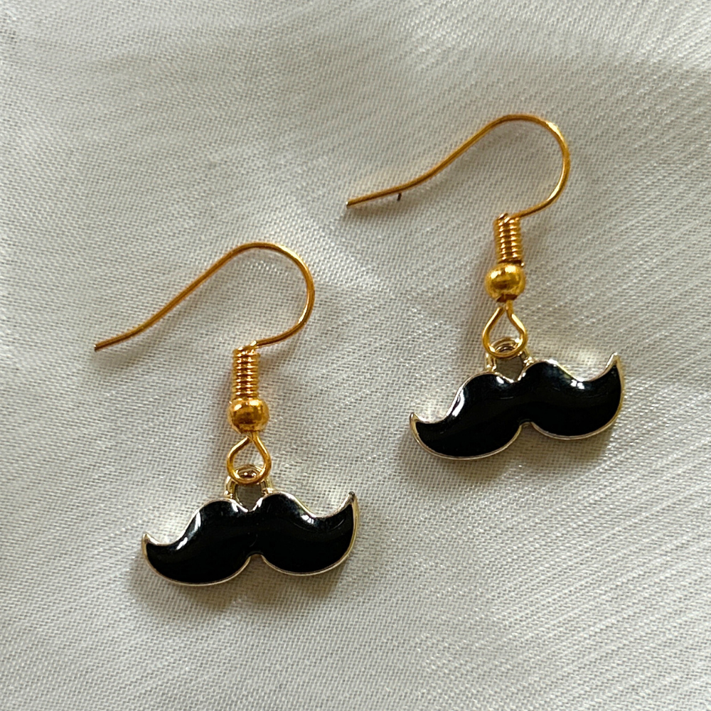 Moustache Earrings