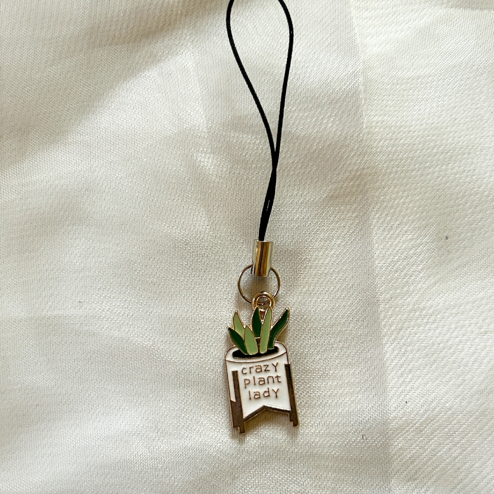 Crazy Plant Lady Phone Charm
