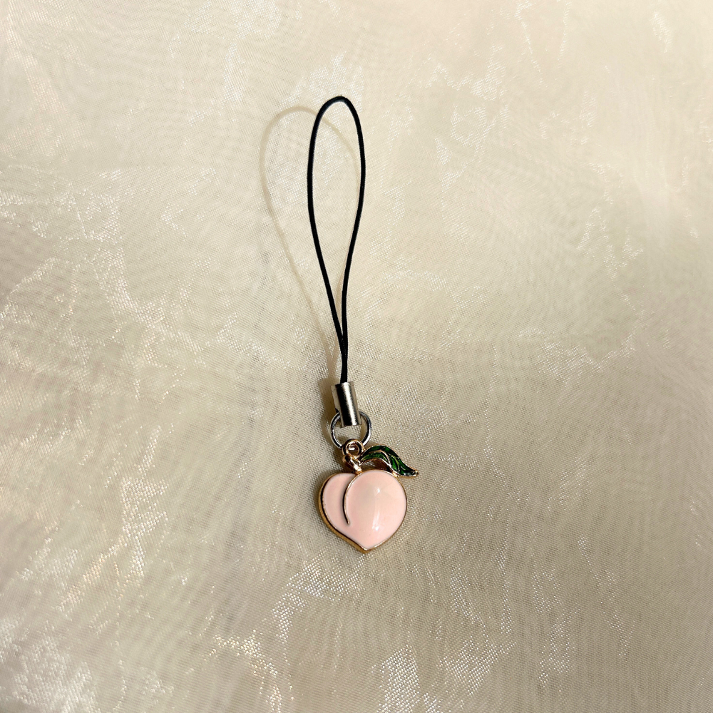 Peach Phone Charm