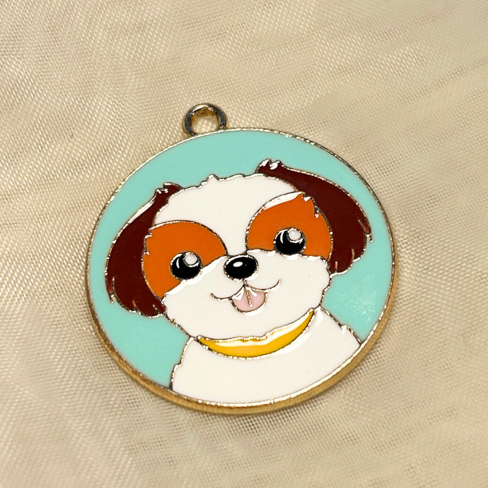 Cute Dog Chain - Attached to a black chain