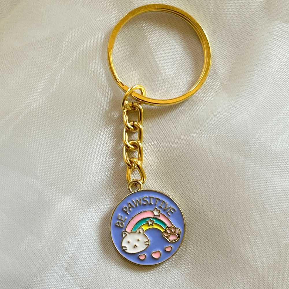 Be Pawsitive Keychain