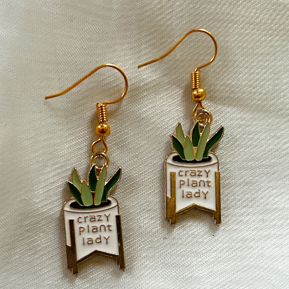 Crazy Plant Lady Earrings