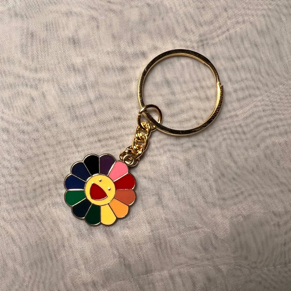 Rainbow Flower Keychain