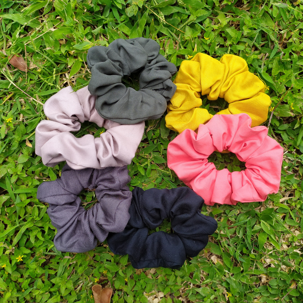 Beige Scrunchie