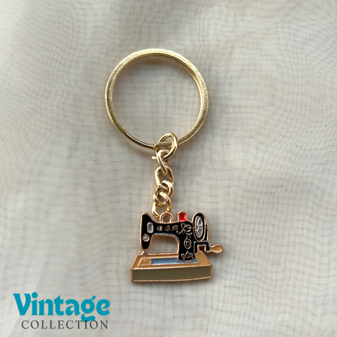 Vintage Manual Sewing Machine Keychain - The Vintage Collection