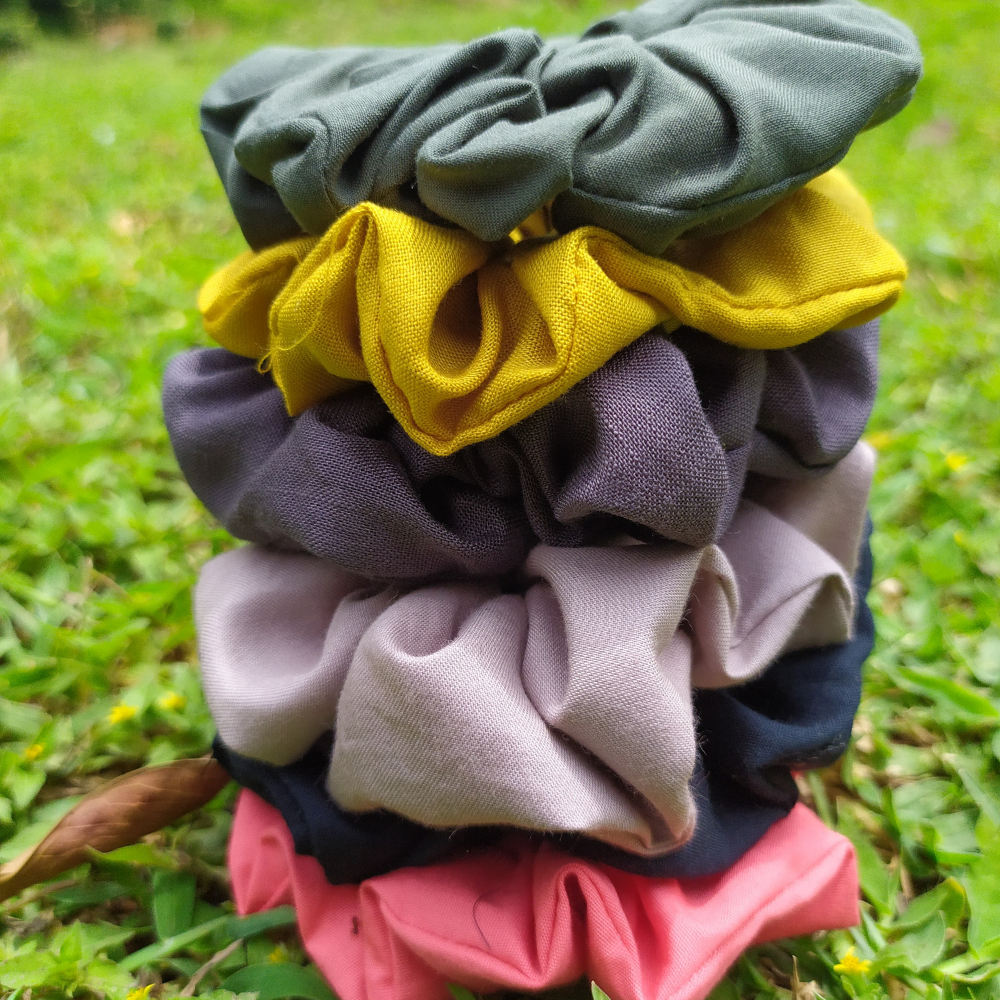 Beige Scrunchie