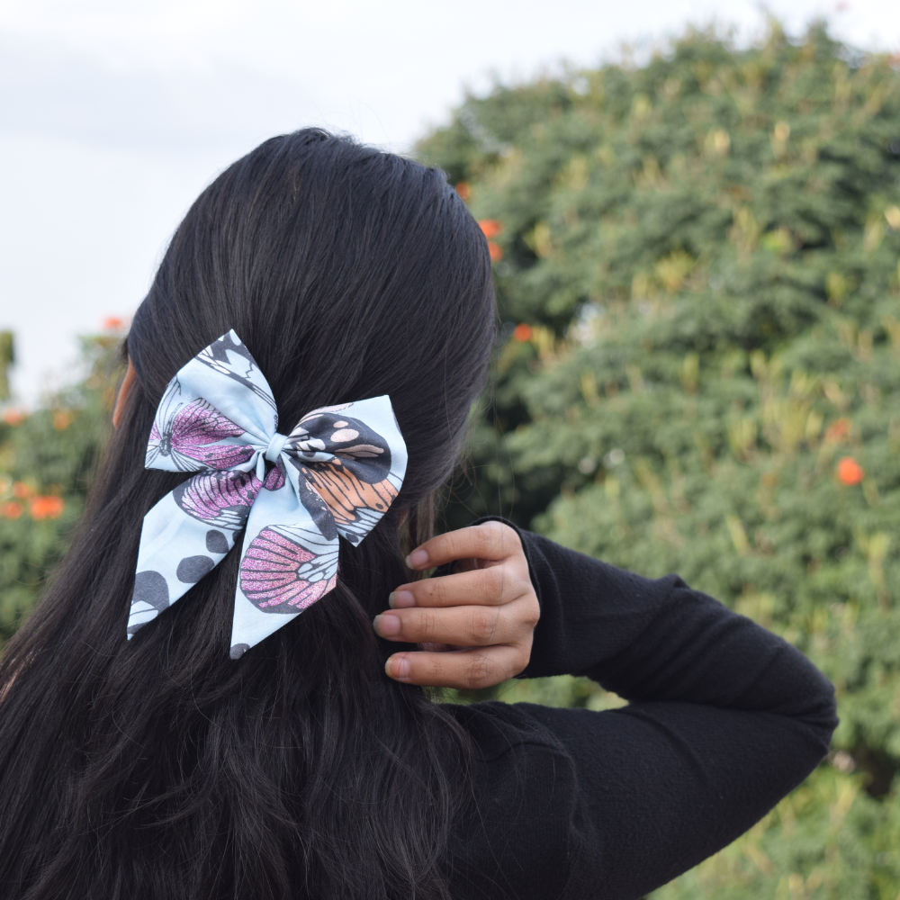 Butterflies - Pigtail Bow