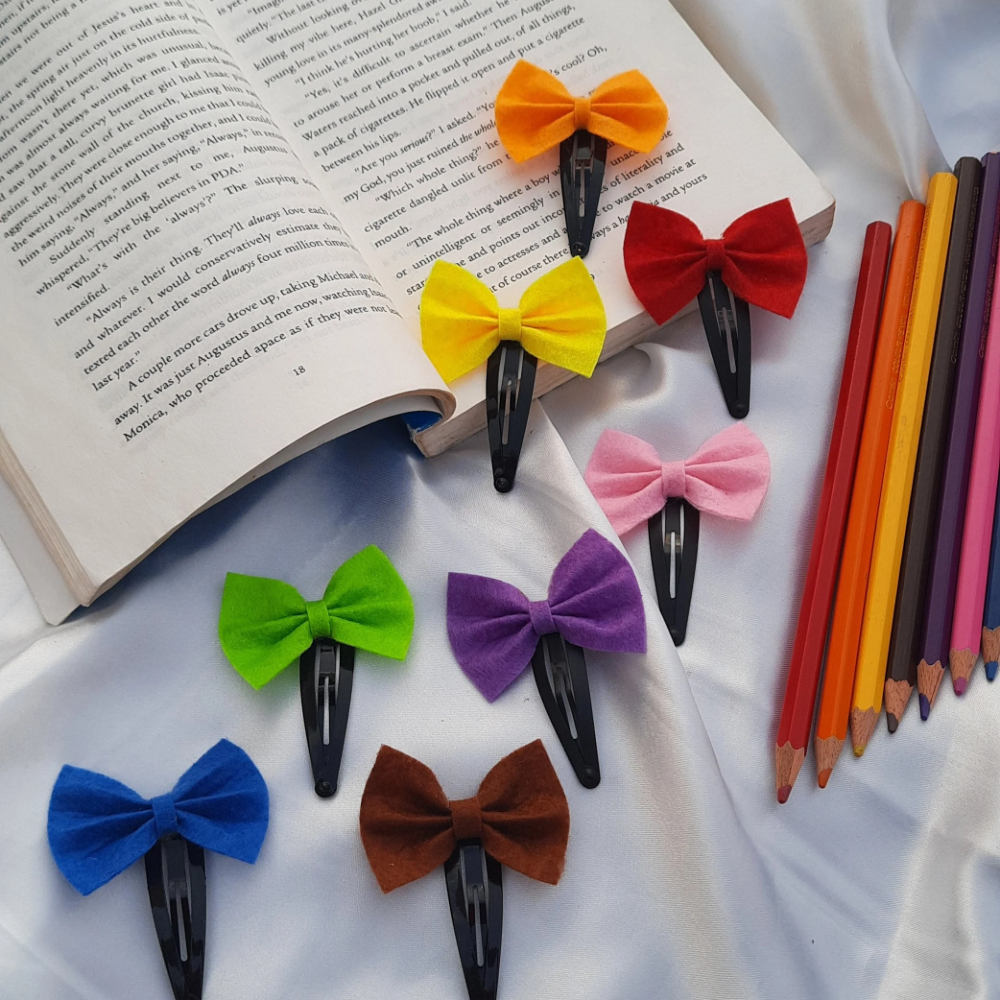 Yellow Felt Micro Bow