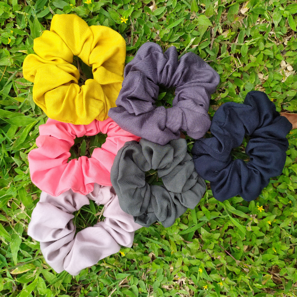 Beige Scrunchie