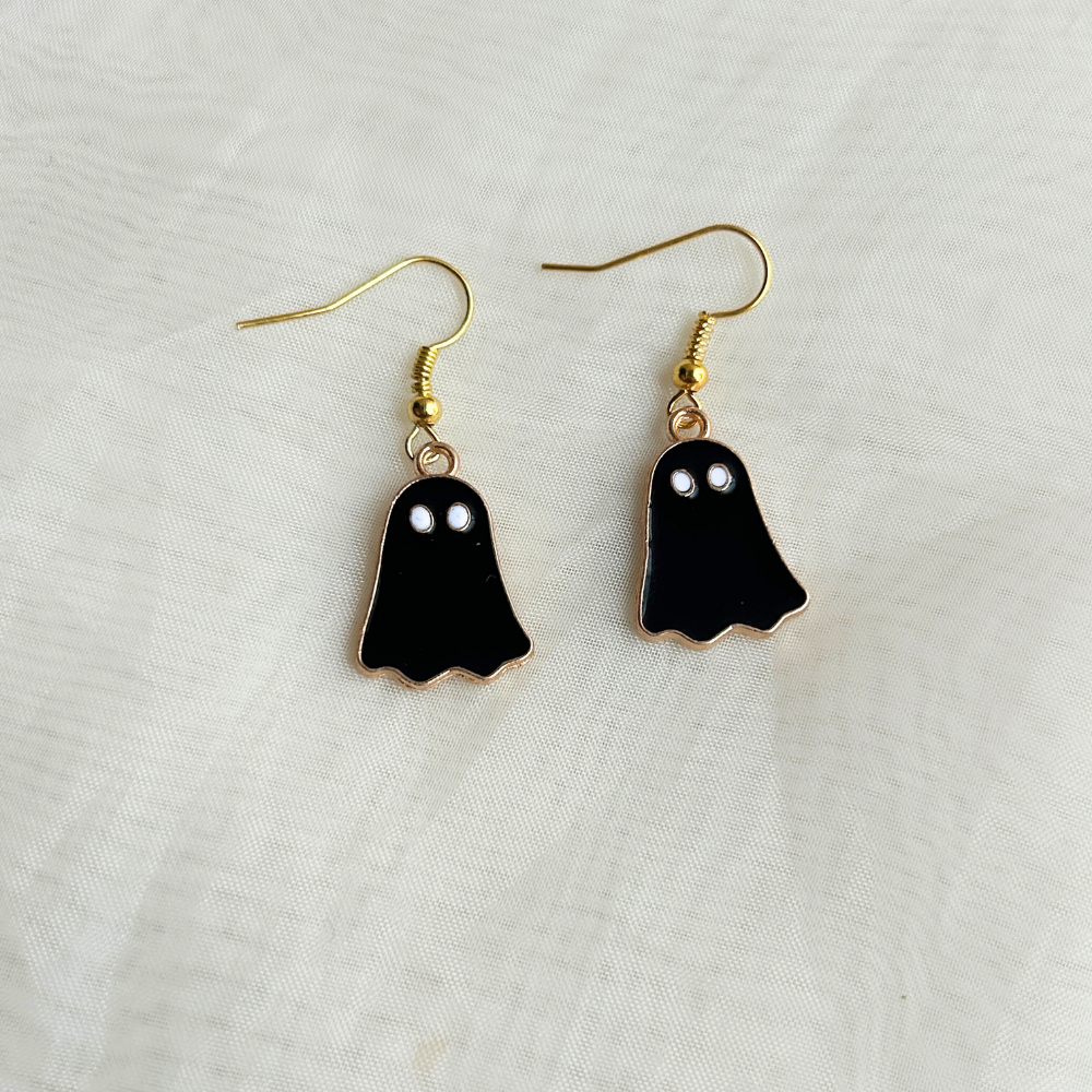 Ghost Earrings - Black/White