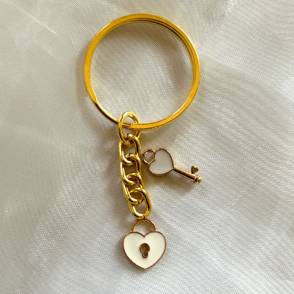 Lock and Key Keychain