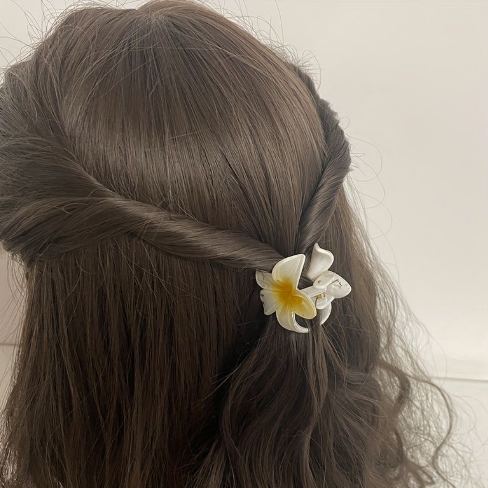 Yellow Flower Claw Clip - Extra Small