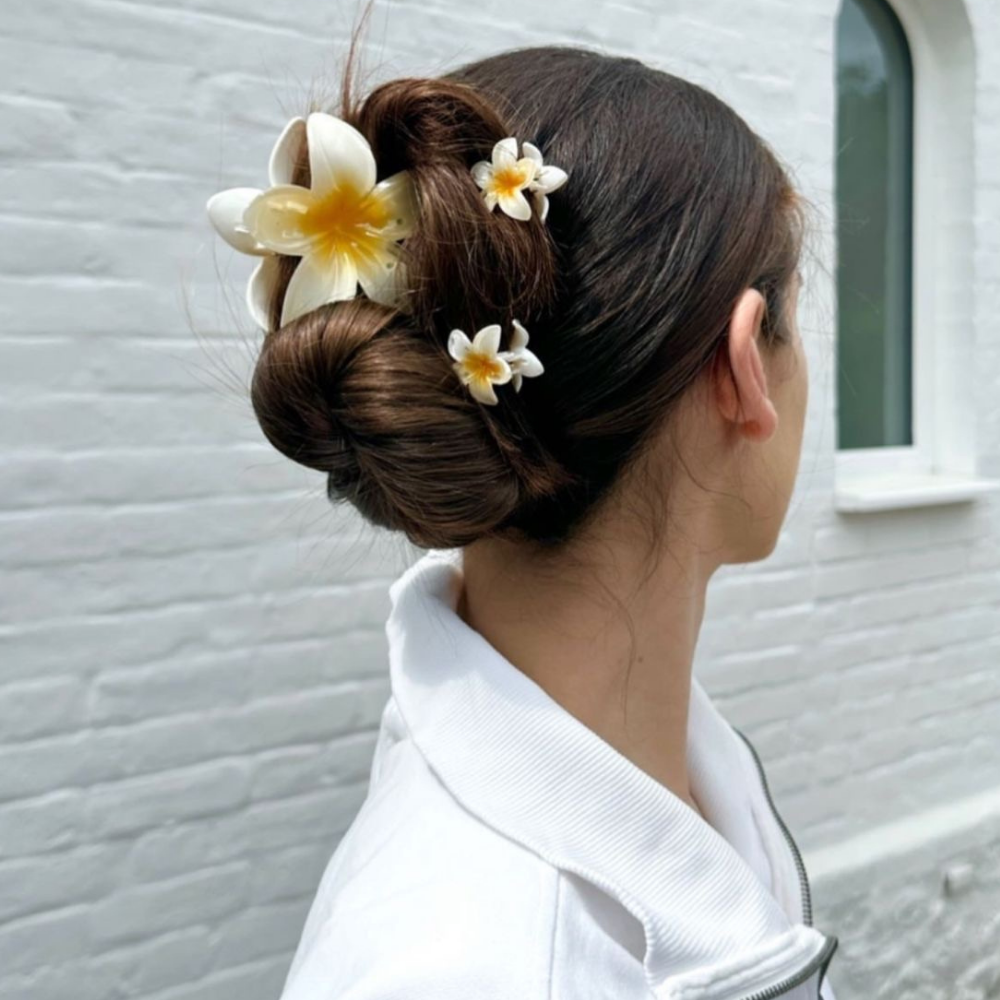 Yellow Flower Claw Clip - Extra Small