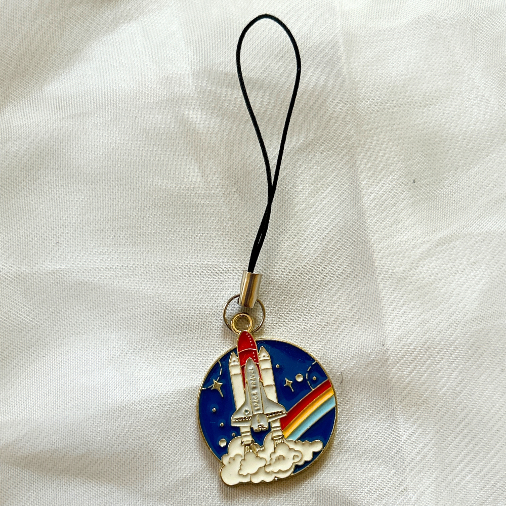 Rocket Launch Phone Charm