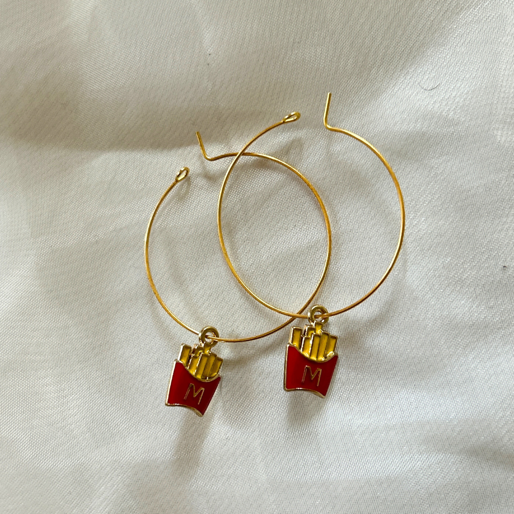 Fries Hoop Earrings