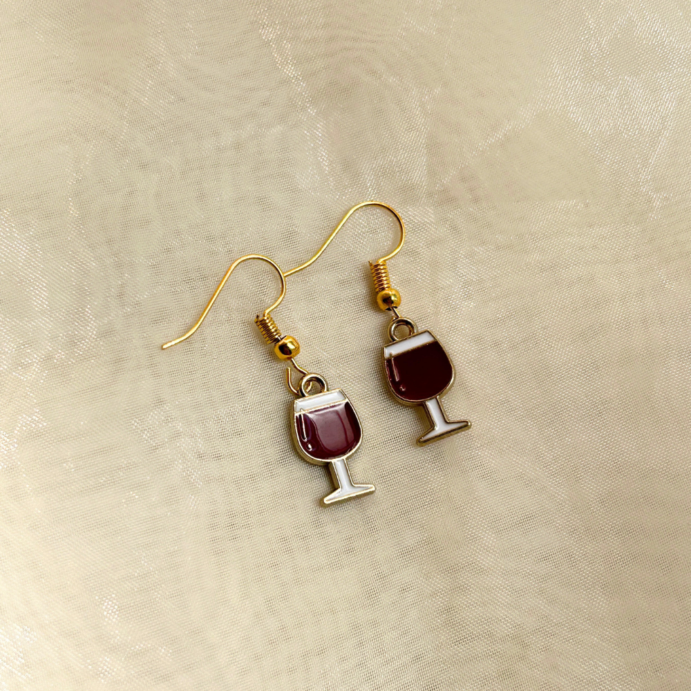 Wine Glass Earrings