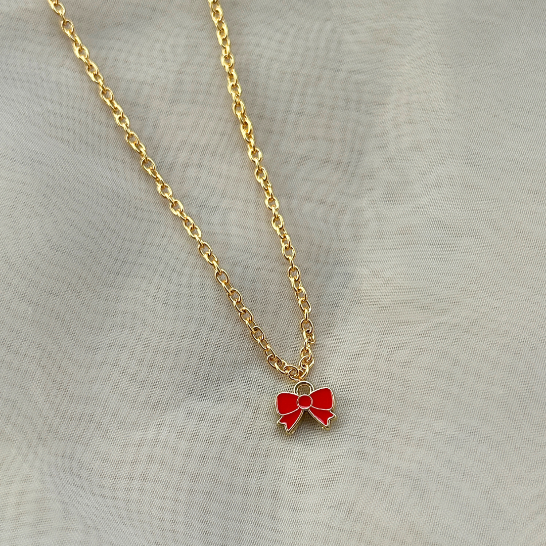 Mini Red Bow Chain
