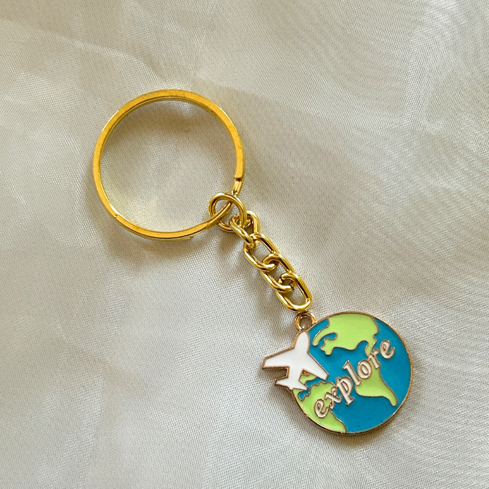 Explore the World Keychain