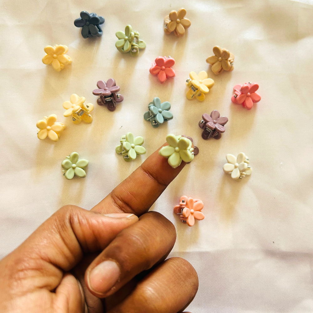 Mini Claw Clips - Set of 10 @ Rs.100