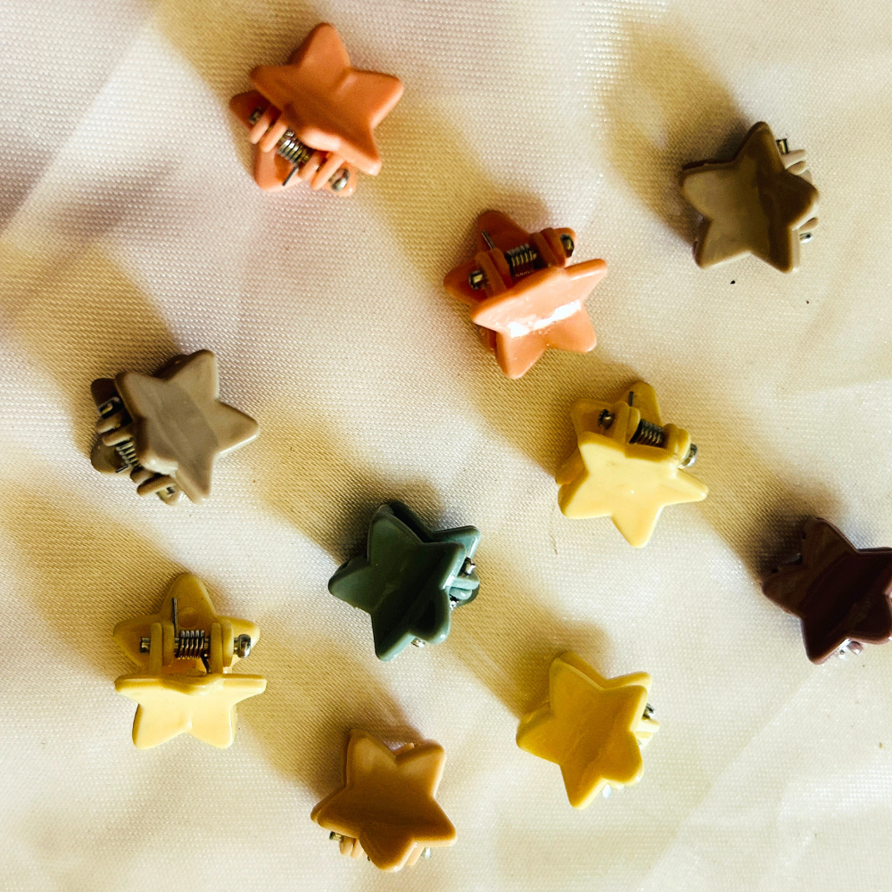 Mini Claw Clips - Set of 10 @ Rs.100