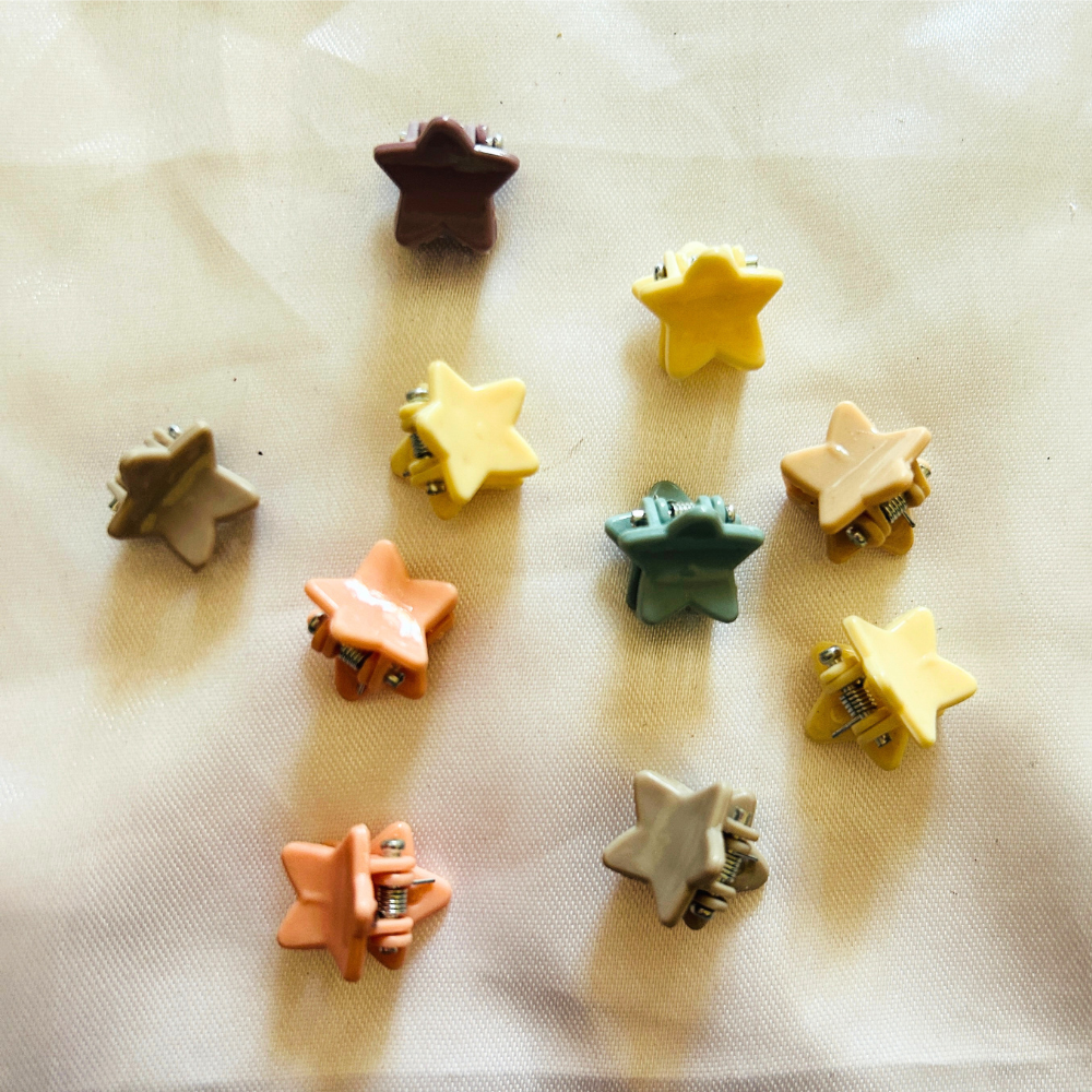 Mini Claw Clips - Set of 10 @ Rs.100