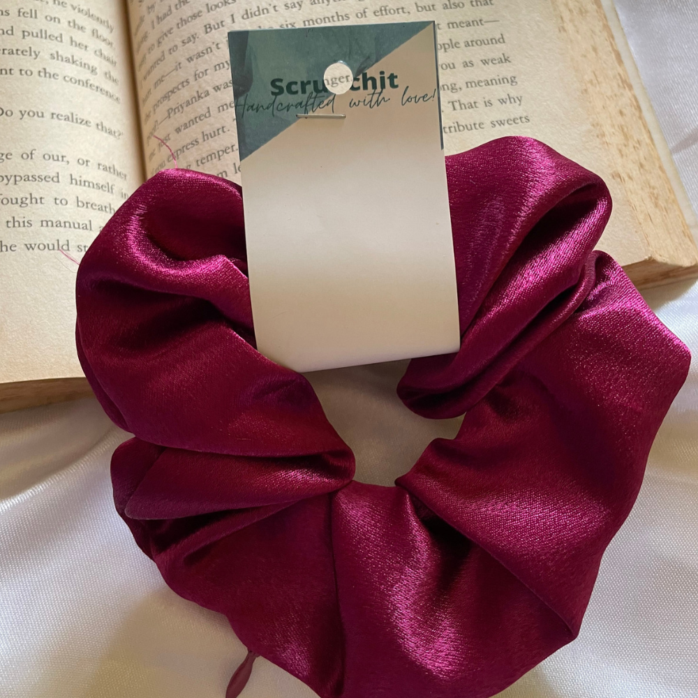 Wine Zipper Scrunchie