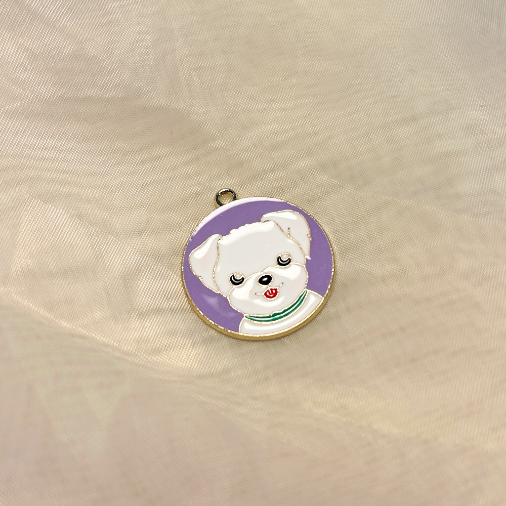 Cute Dog Chain - Attached to a black chain