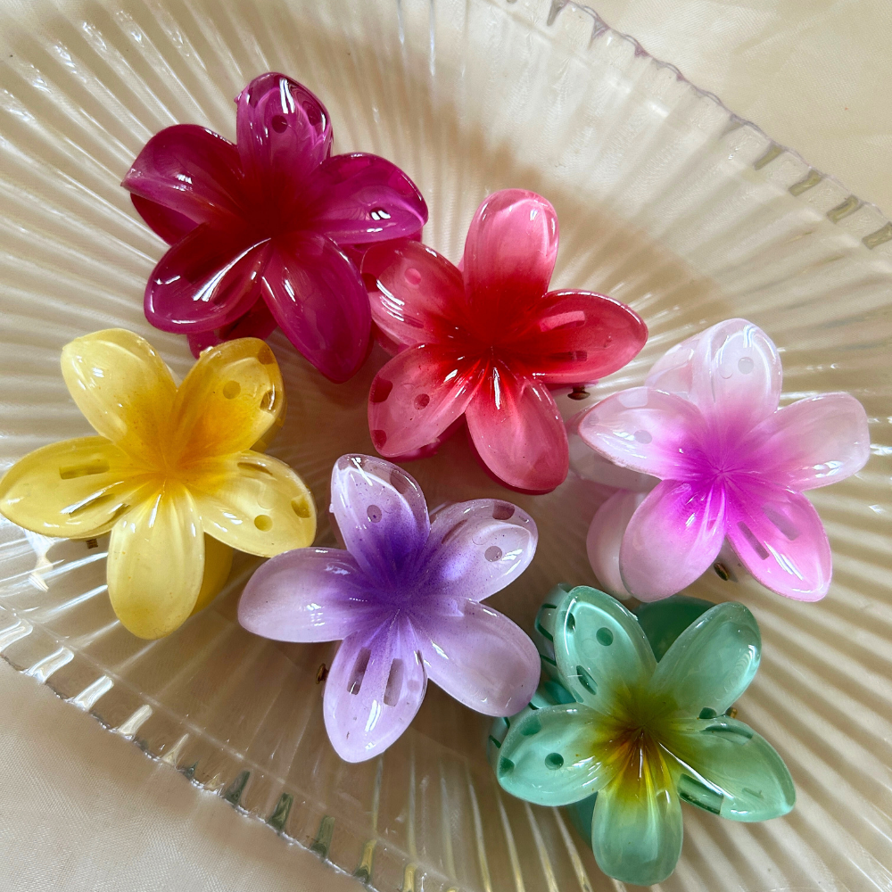 Yellow Flower Claw Clip - Small