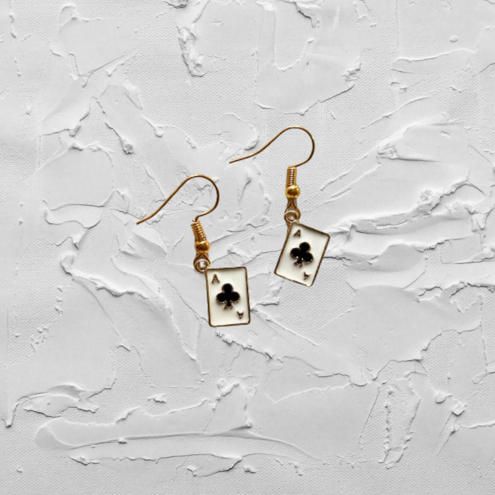 Clubs Cards Earrings