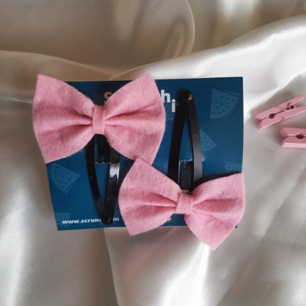 Set of 16 Felt Micro Bows