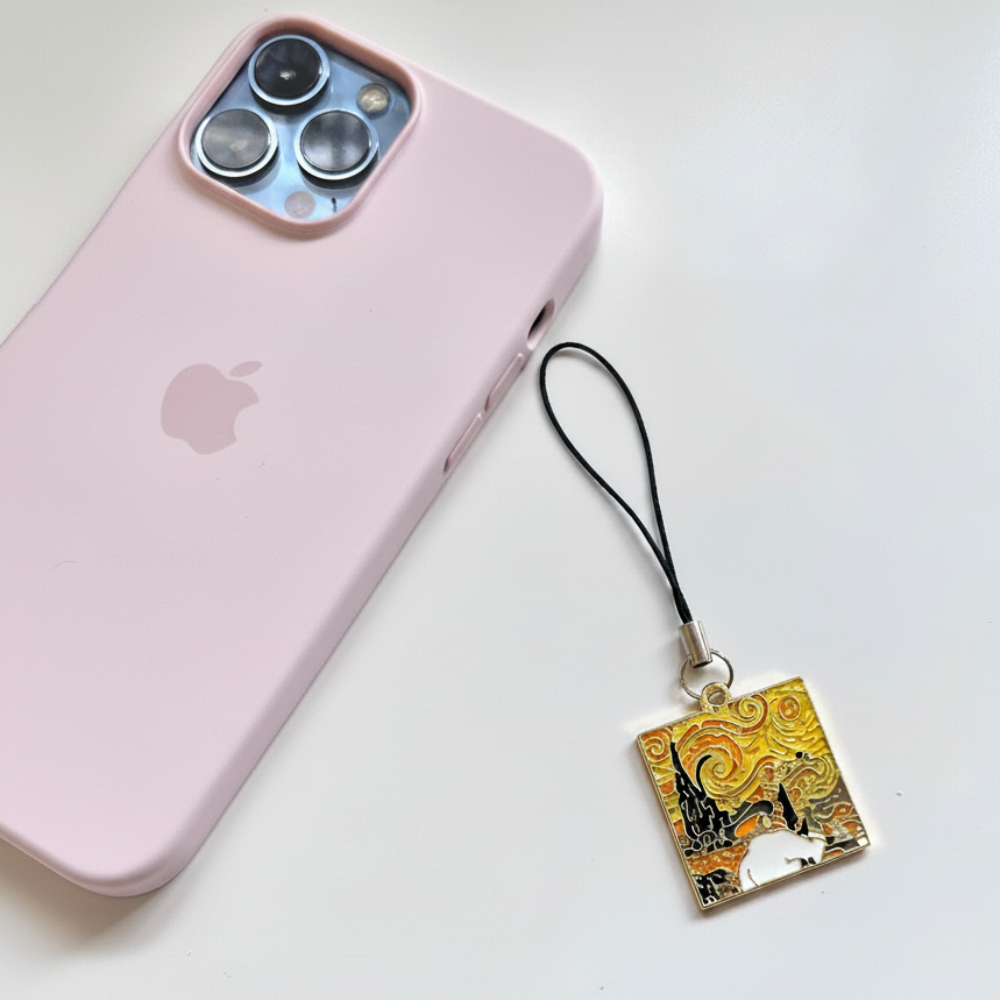 Van Gogh Painting Phone Charm