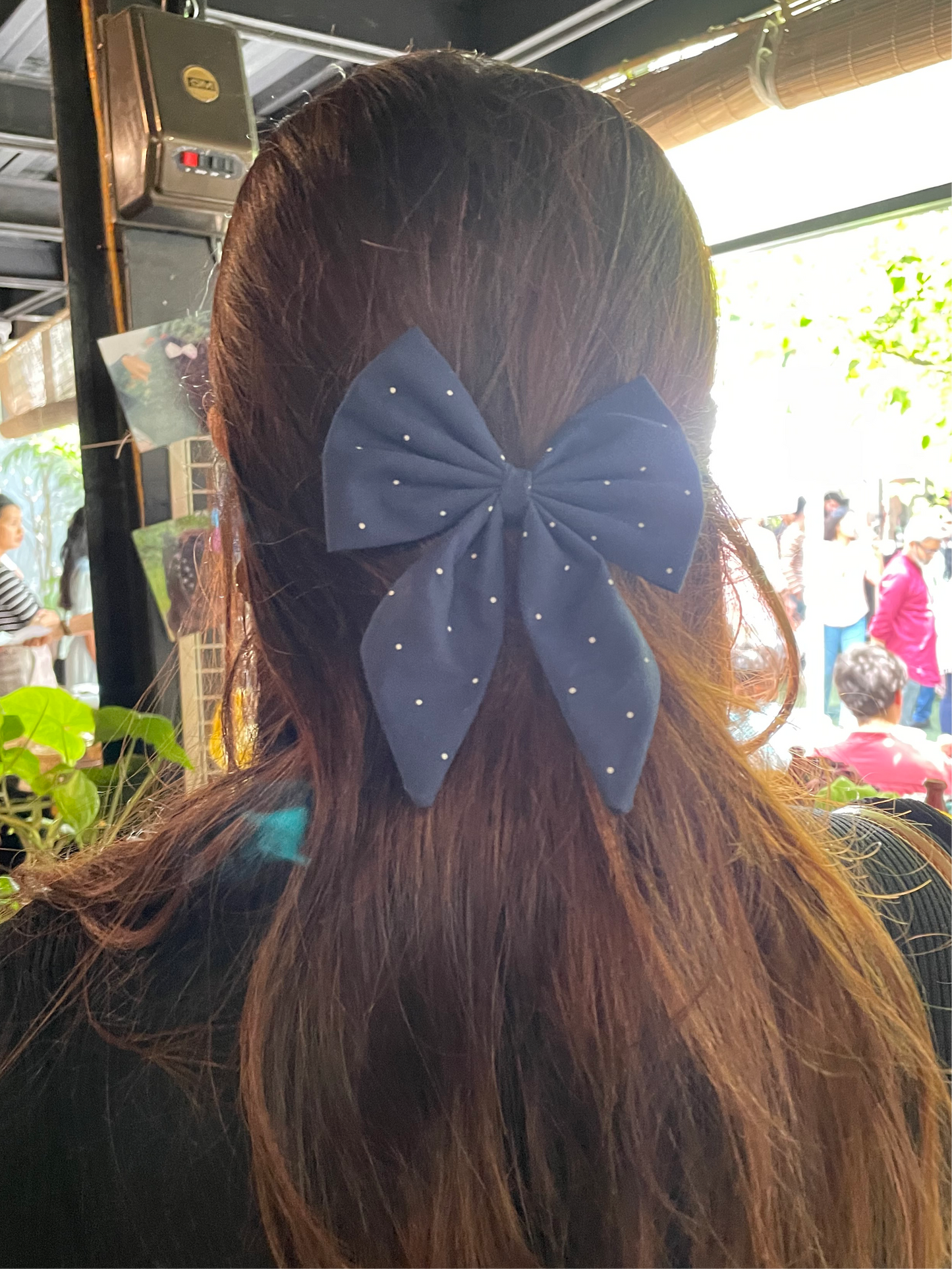 Retro Polka Dots - Pigtail Bow
