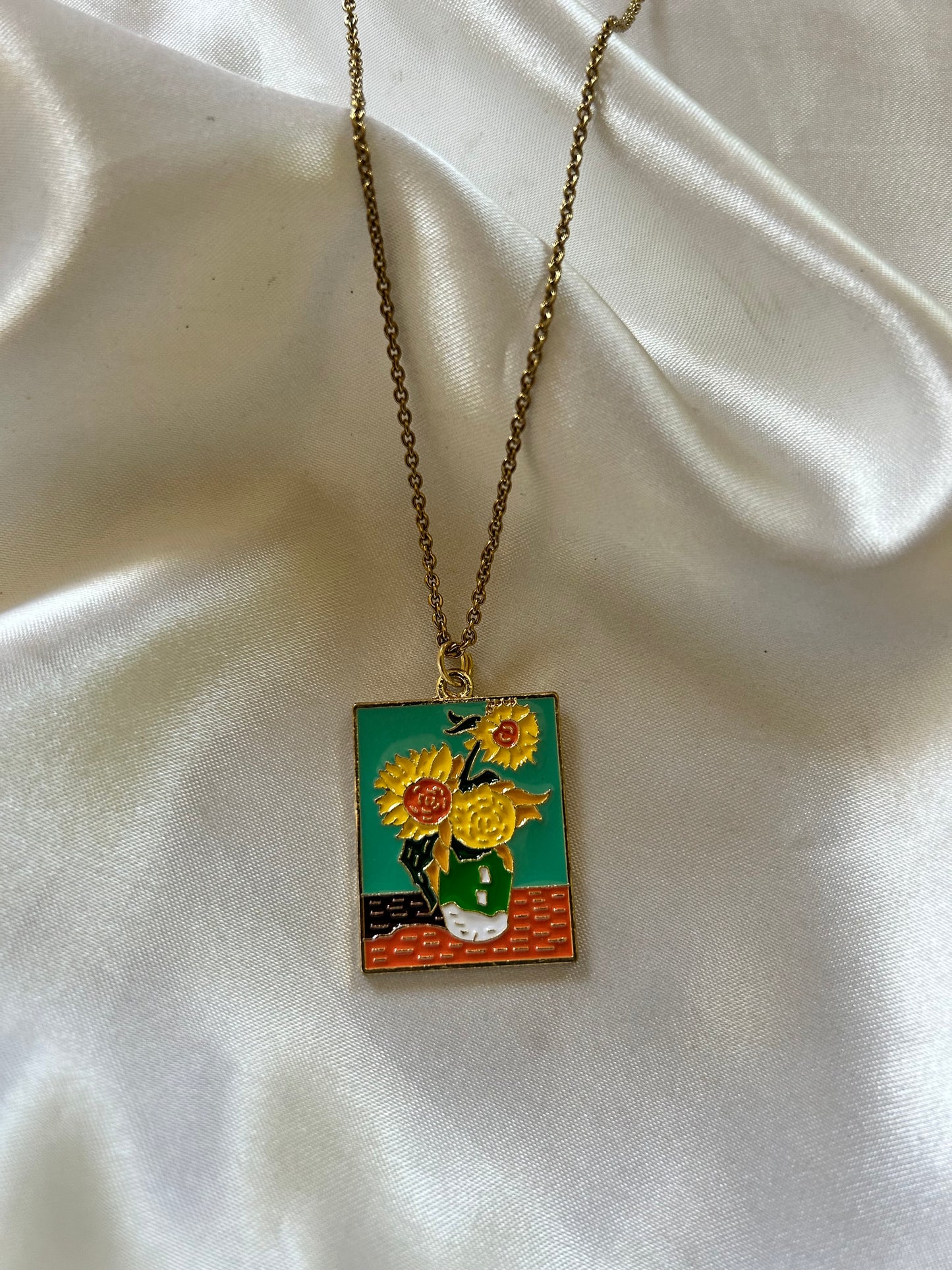 Van Gogh Sunflower Painting Chain