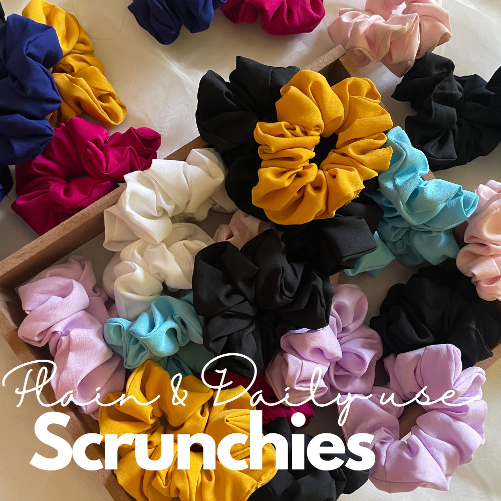 Plain Scrunchies