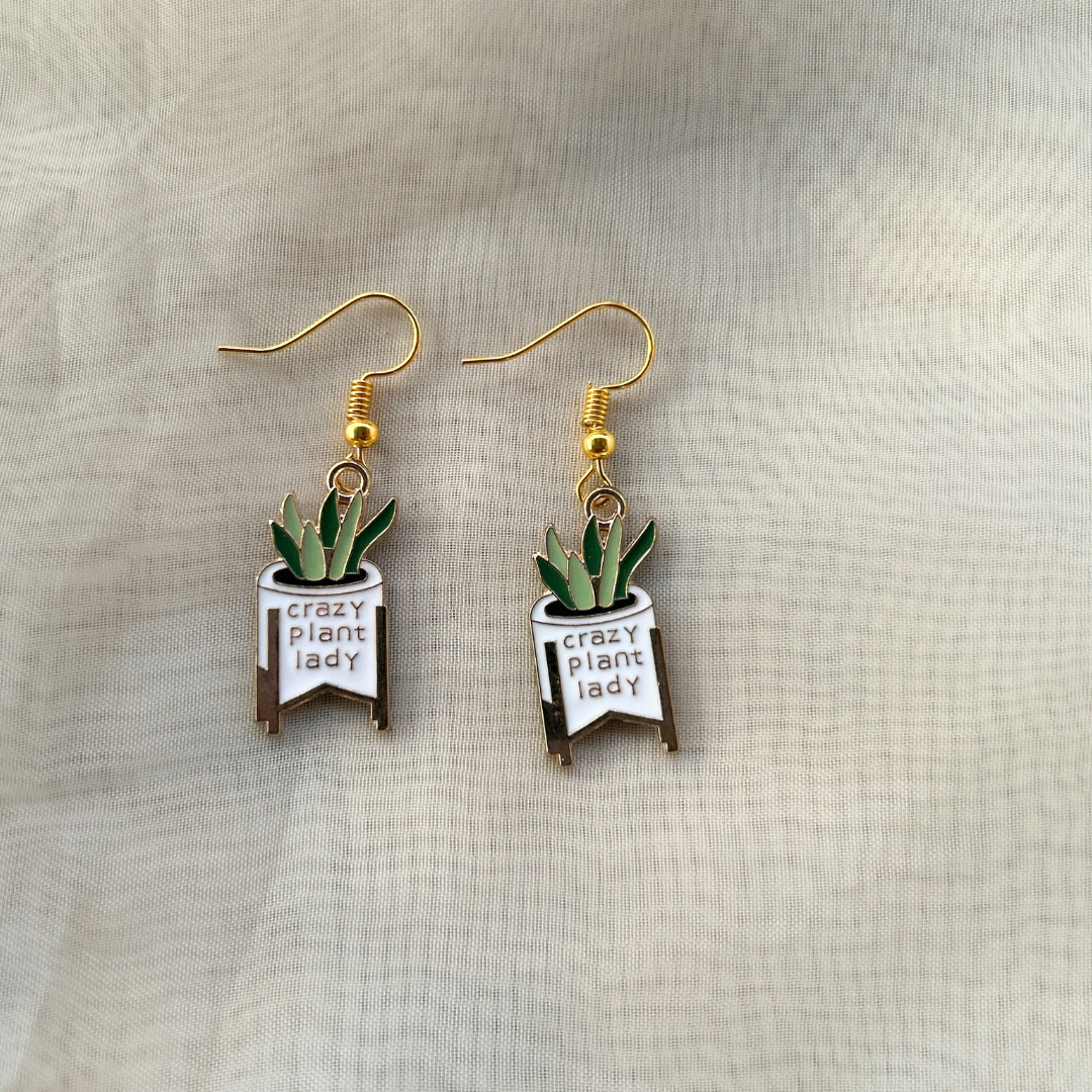 Crazy Plant Lady Earrings