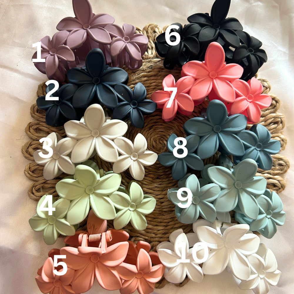 Flower Claw Clip - Large