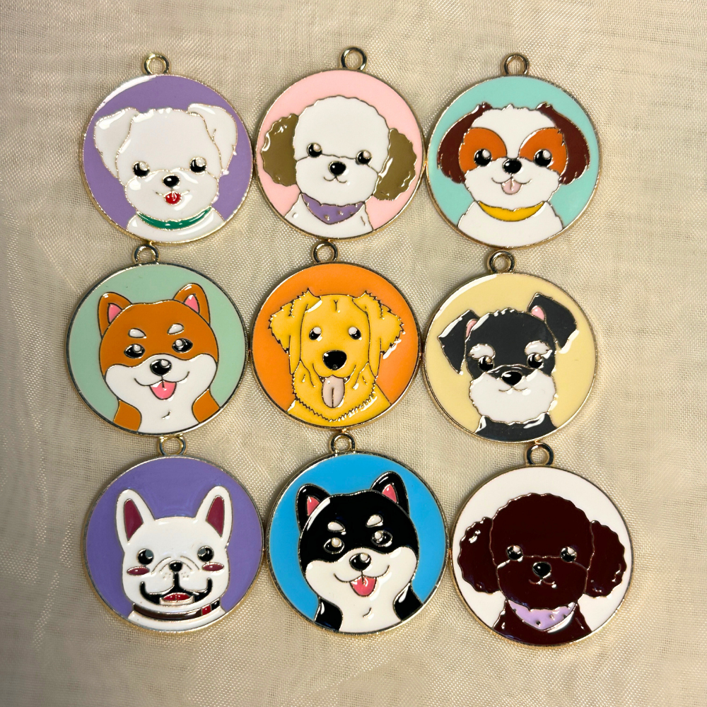 Cute Dog Phone Charm