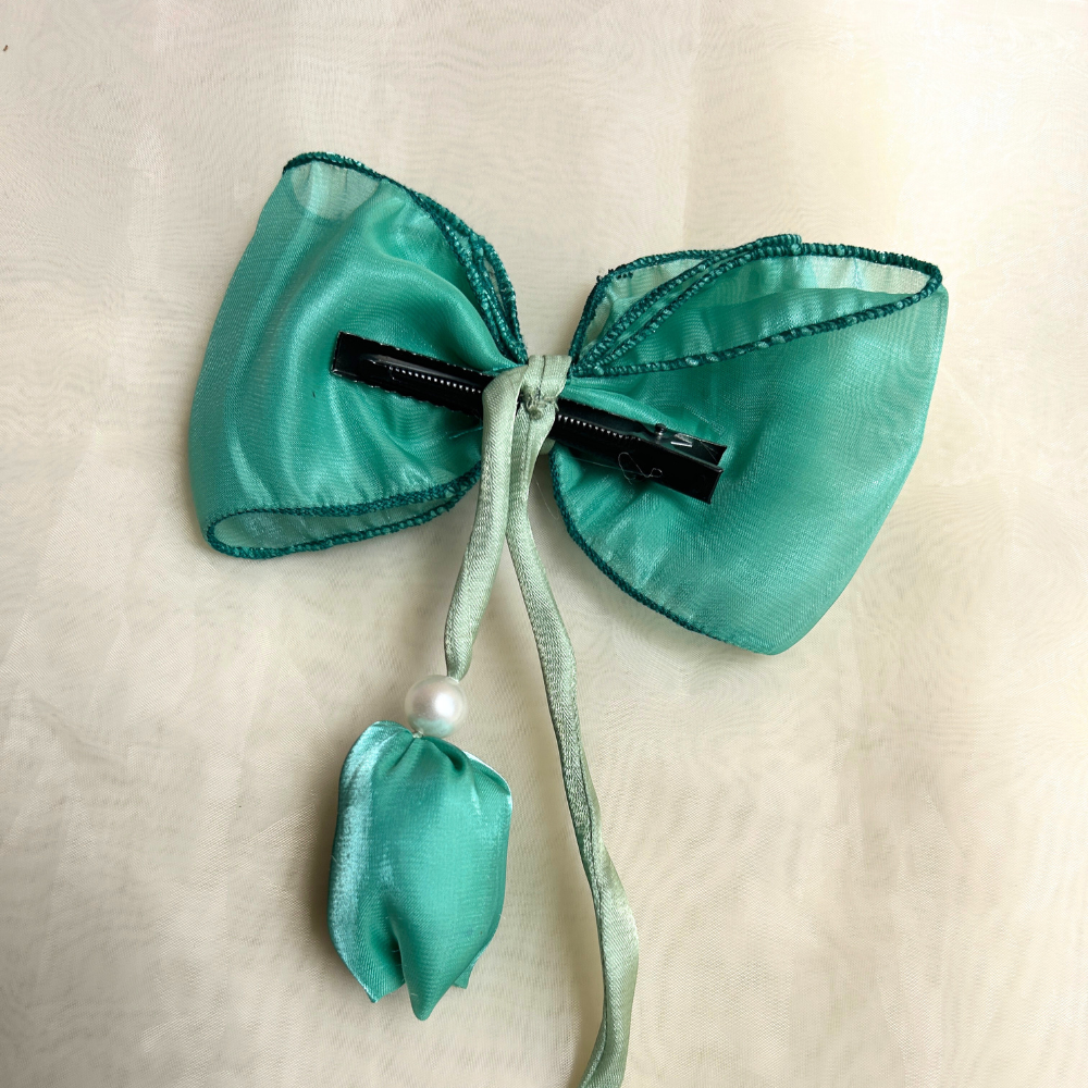 Blue Tulip Bow
