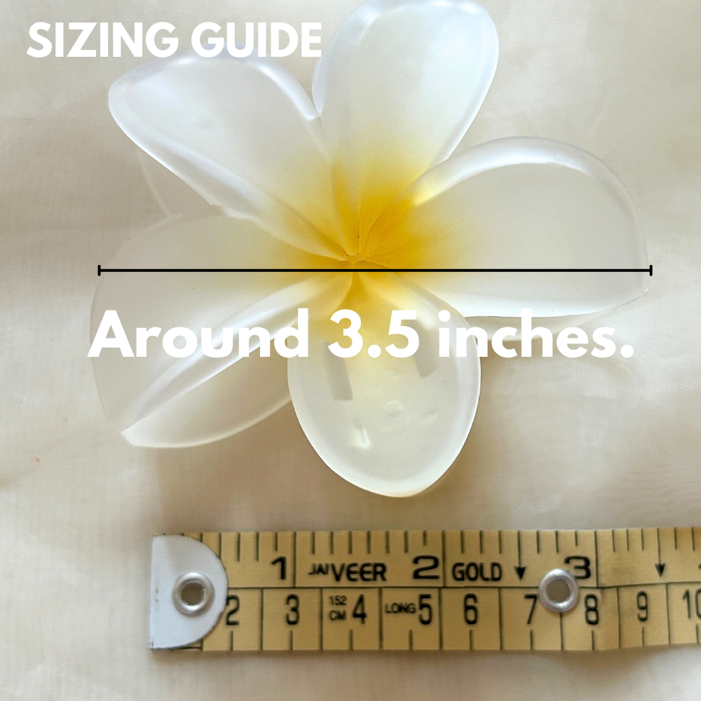 Dark Yellow Flower Claw Clip - Medium